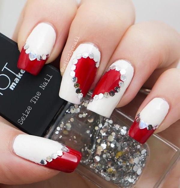 50 Valentine S Day Nail Art Ideas Cuded