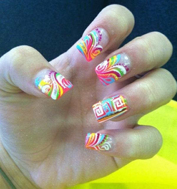 Abstract nail art-1