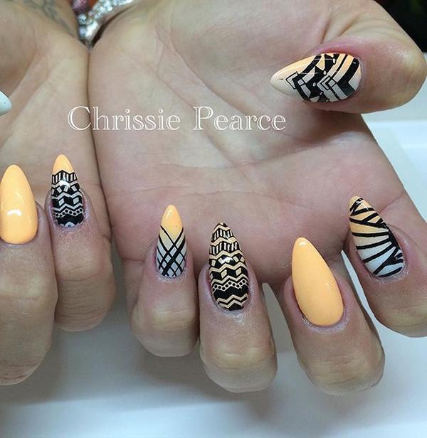 Abstract nail art-17