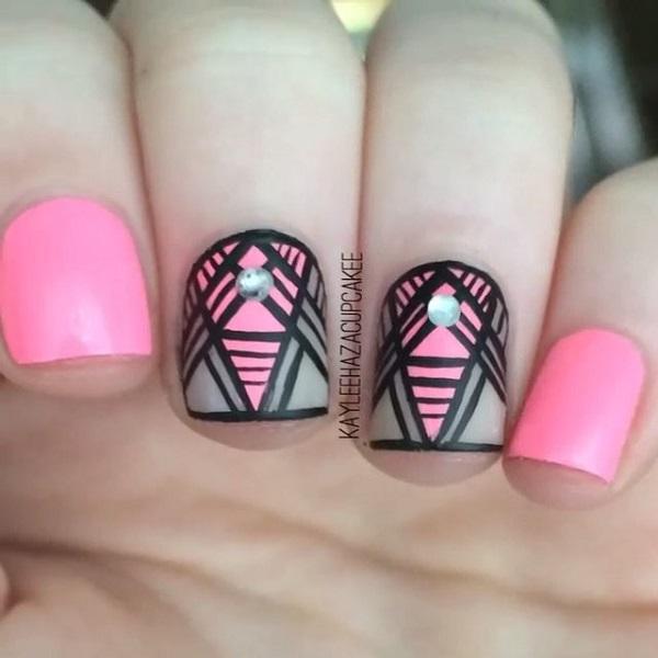 Abstract nail art-53