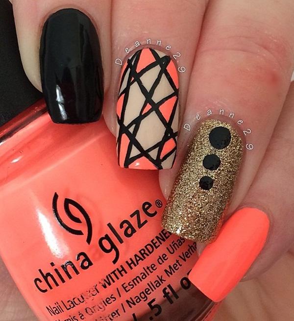 Abstract nail art-8