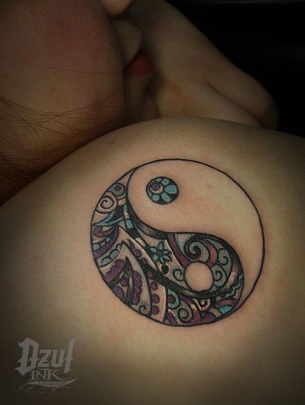 color yin yang tattoo-31