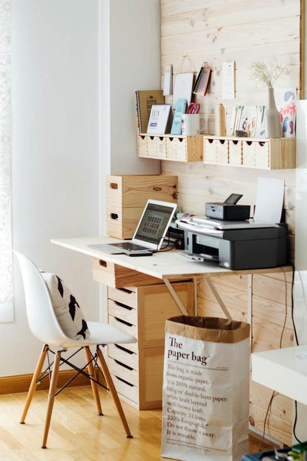 A workspace in Nordic home