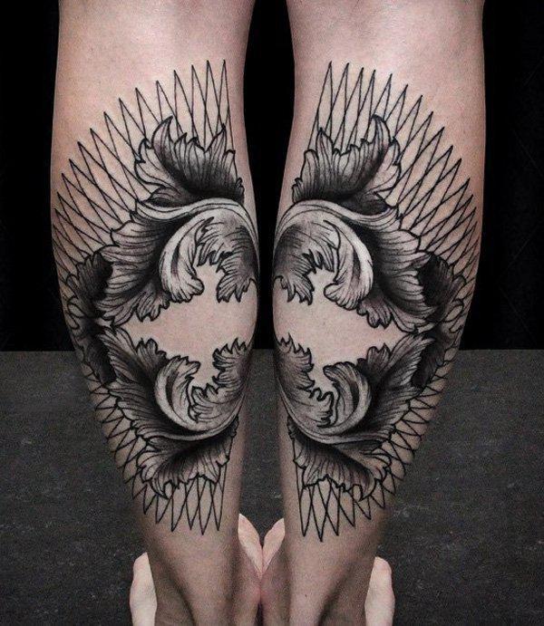 Calf Tattoo-5