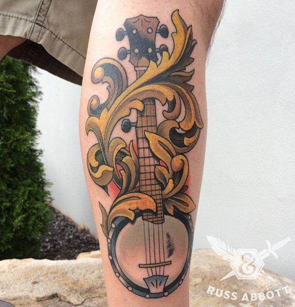 Calf tattoo-32