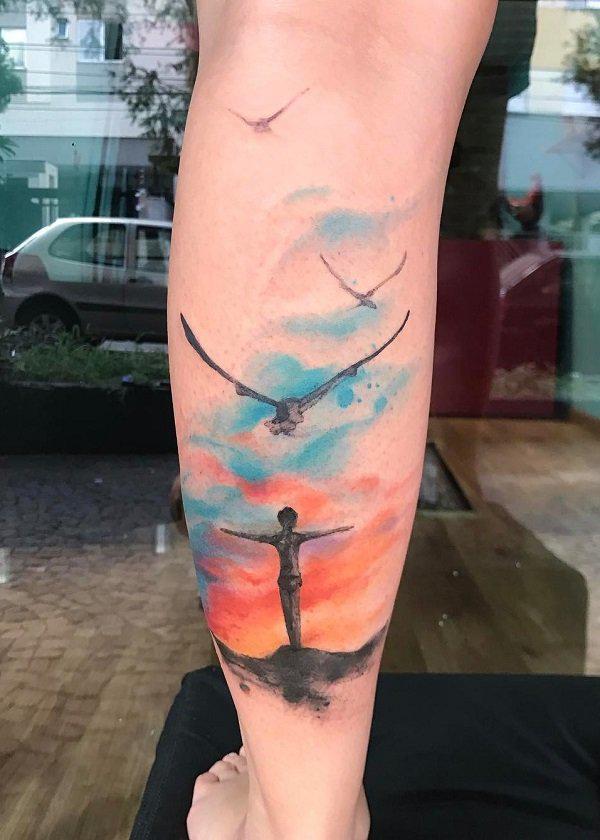 85 Superb Calf Tattoos For Men