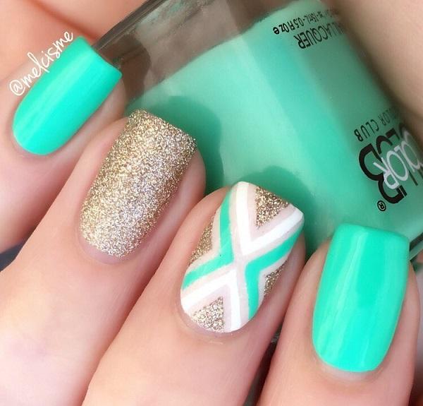 nail designs chevron