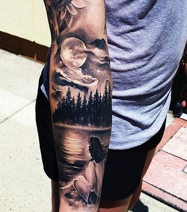 9 tattoo ideas  forest tattoos sleeve tattoos tattoos for guys