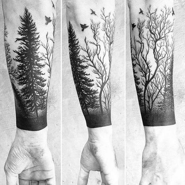 45 Inspirational Forest Tattoo Ideas Cuded