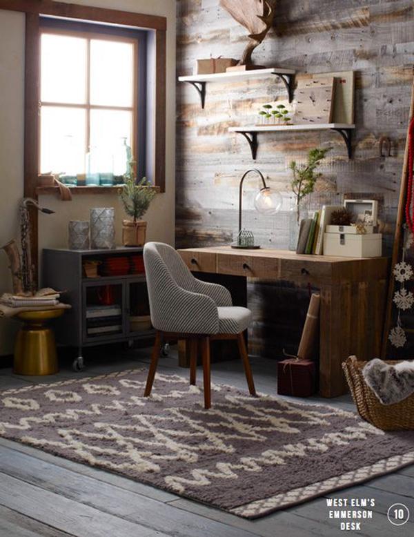 gently festive home office