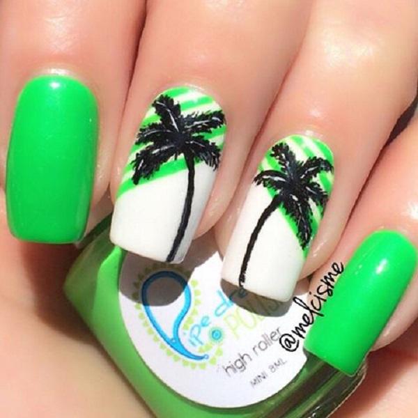 45 Refreshing Green Nail Art Ideas | Art and Design