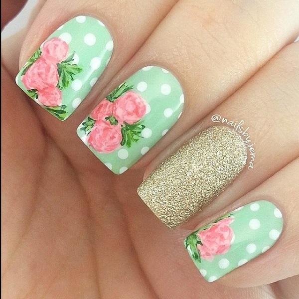 45 Refreshing Green Nail Art Ideas | Cuded