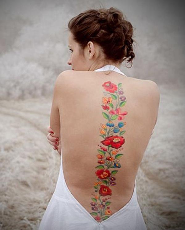 24 Spine Tattoo Designs For Strong Women