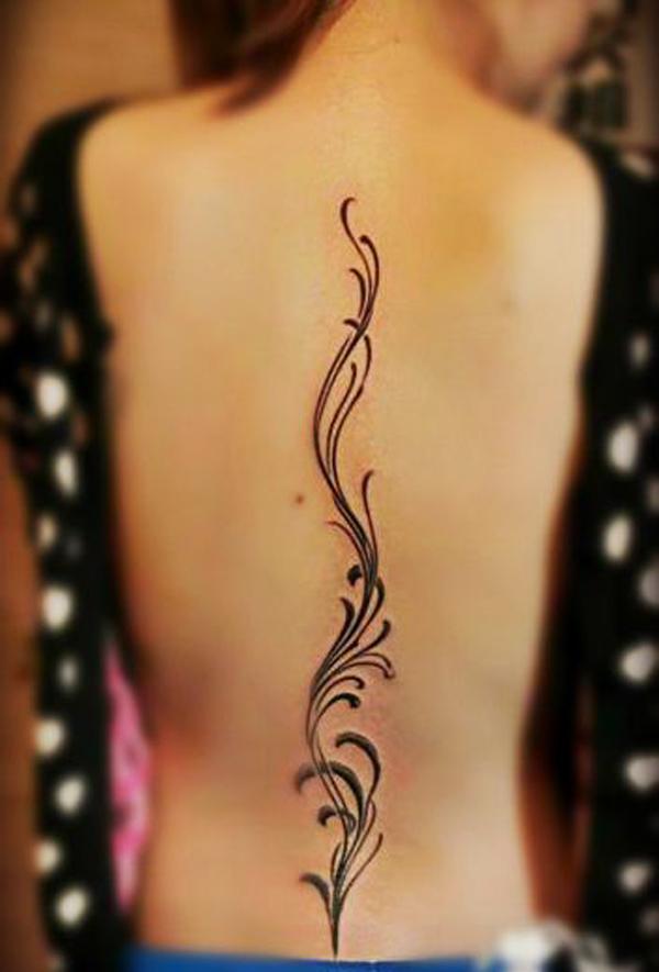 Spine tattoo 34