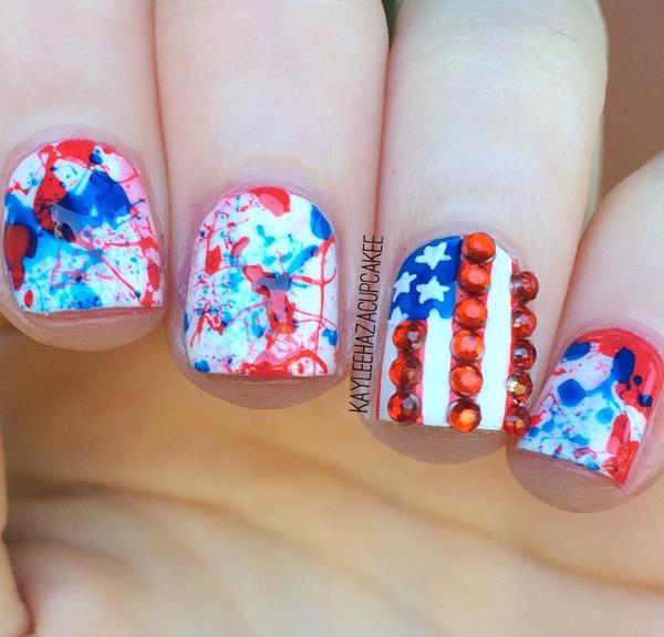 fourth of july nail-10