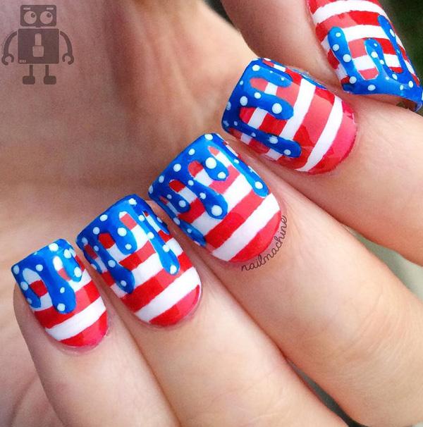 45 Fourth of July Nail Art Ideas Art and Design