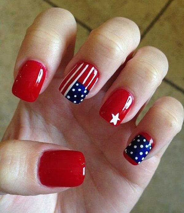 fourth of july nail-32