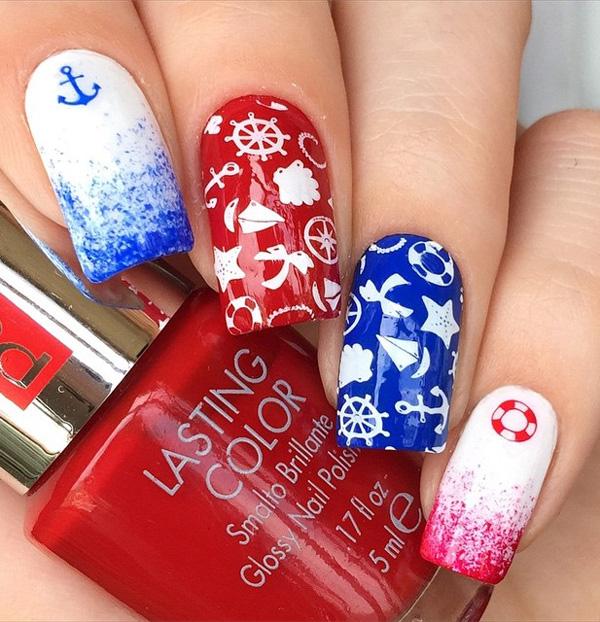 fourth of july nail-9