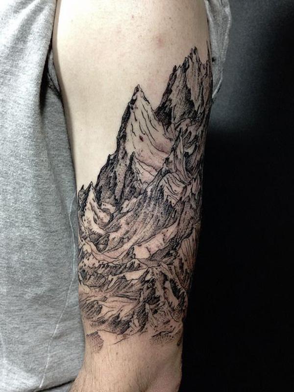 125 Best Mountain Tattoos Lets Climb High  Wild Tattoo Art