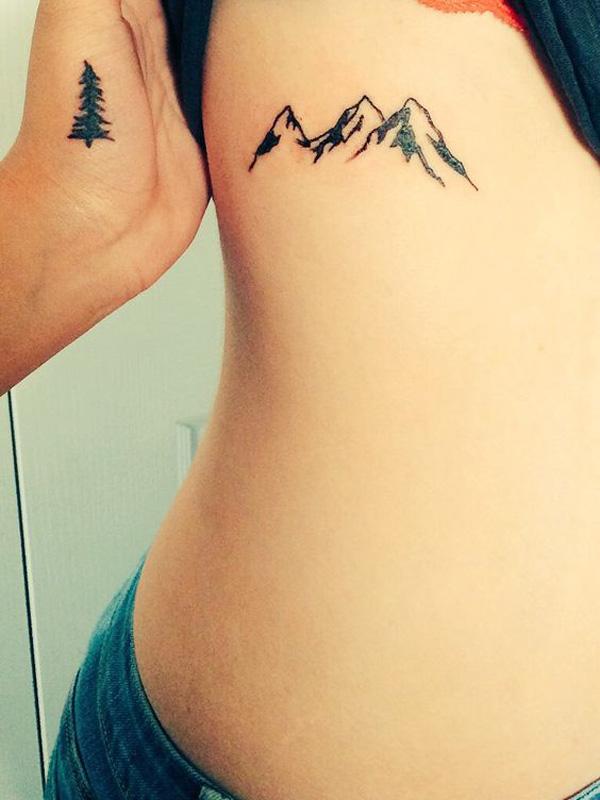 Mountains & Night Sky - Mountains & Night Sky Temporary Tattoos | Momentary  Ink