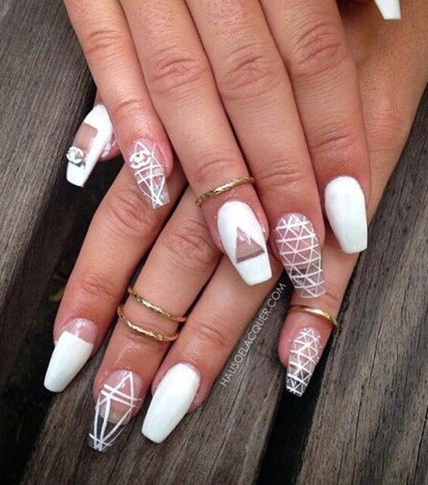 white nail art-11