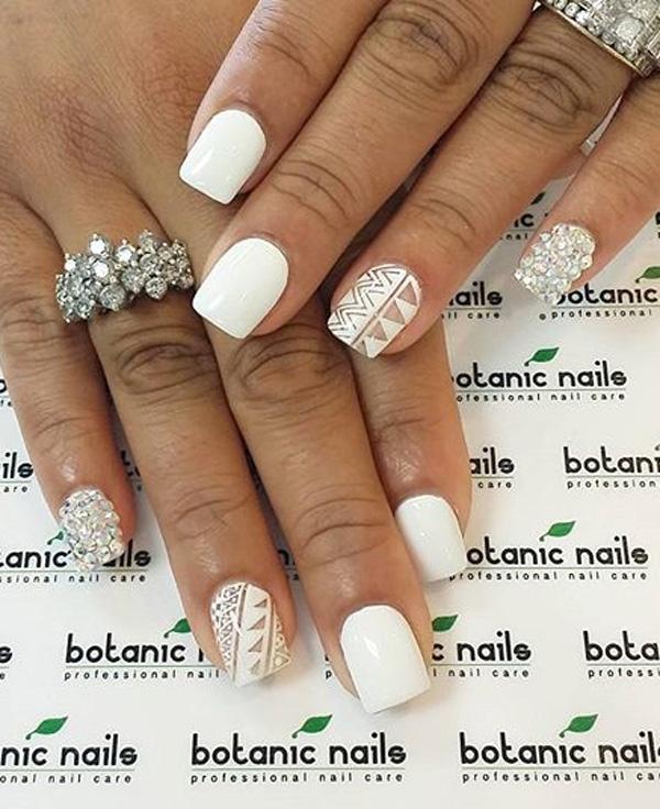 50 White Nail Art Ideas Art and Design