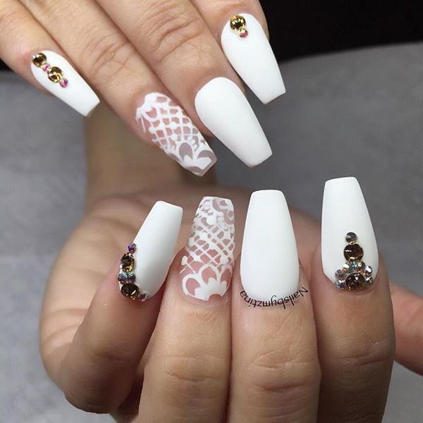 50 White Nail Art Ideas | Art and Design