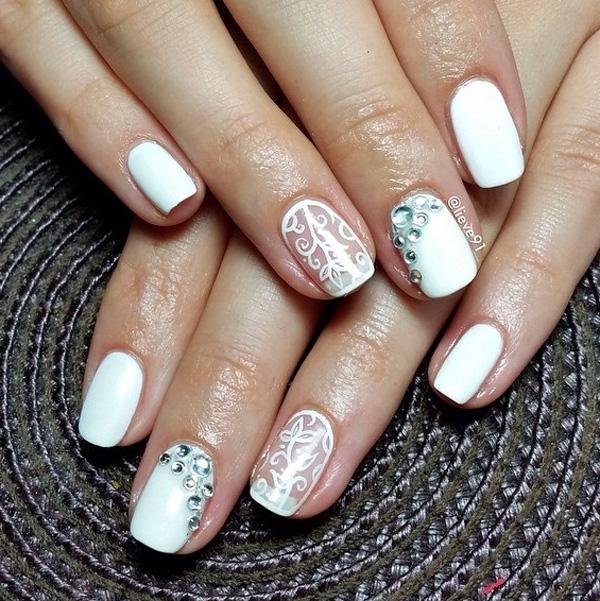 47 Elegant white Valentine's Day nail designs you'll love - Mycozylive.com  | Valentinstag nägel, Nageldesigns, Nägel