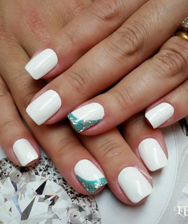 white nail art-40