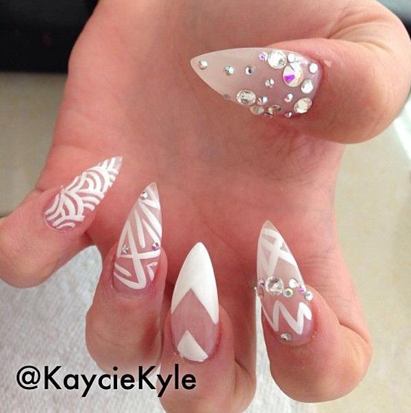 50 White Nail Art Ideas, Art and Design