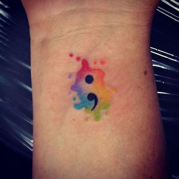 30 Inspirational Semicolon Tattoo Designs Cuded
