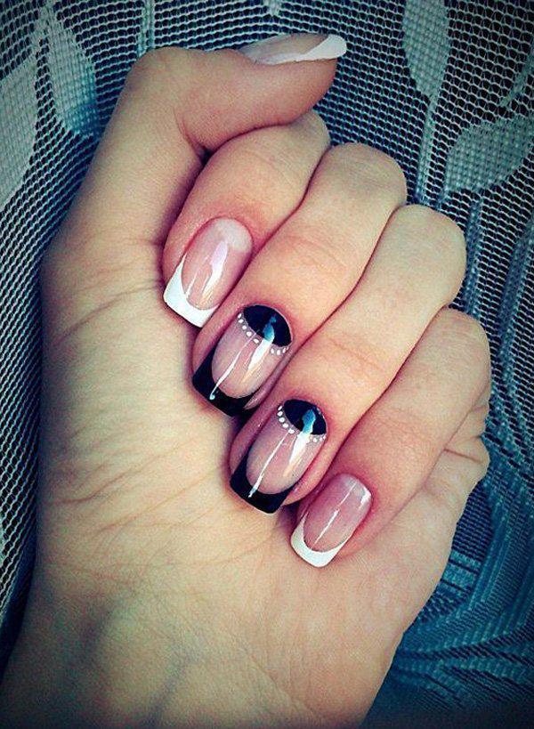 50 Half Moon Nail Art Ideas | Cuded 50 Half Moon Nail Art Ideas | Cuded
