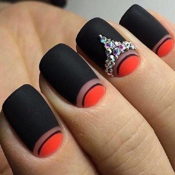 50 Half Moon Nail Art Ideas | Art and Design