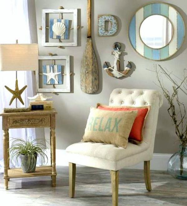Nautical Beach Cottage Gallery Wall Idea from Kirkland's
