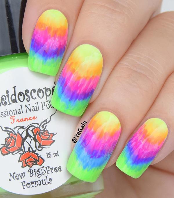 30+ Rainbow Nail Art Ideas | Art and Design