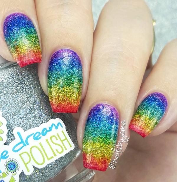 rainbow nail art-17