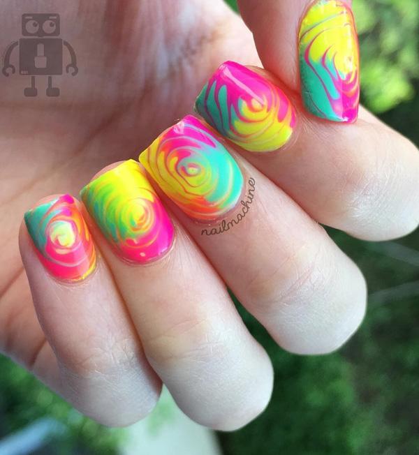 30+ Rainbow Nail Art Ideas | Art and Design