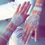 25 Amazing White Henna Designs