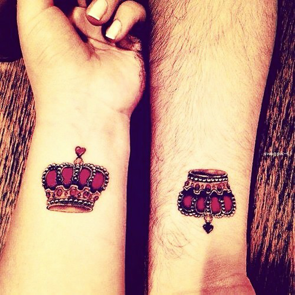 King And Queen Tattoos  Best Couple Tattoo Ideas