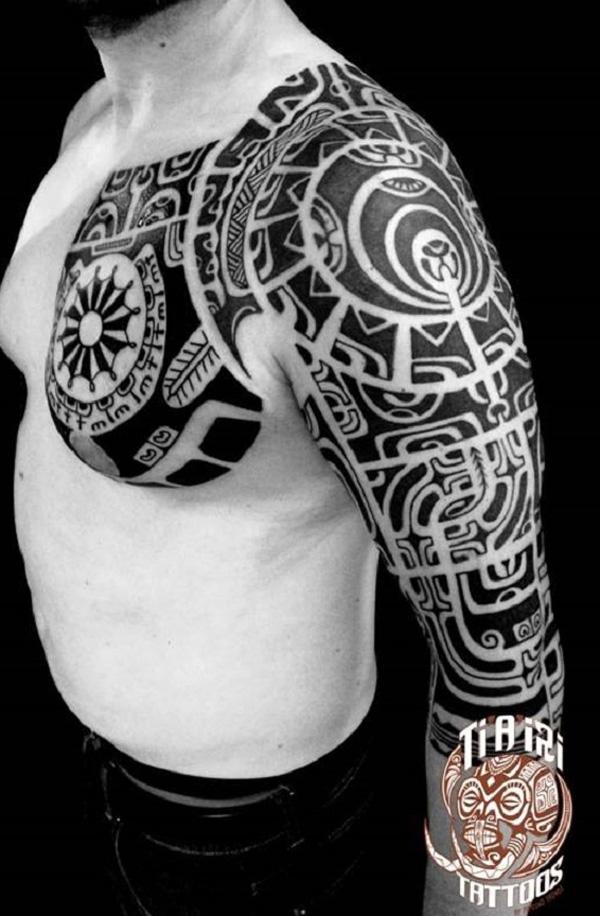 Polynesian Sleeves Tattoo Design