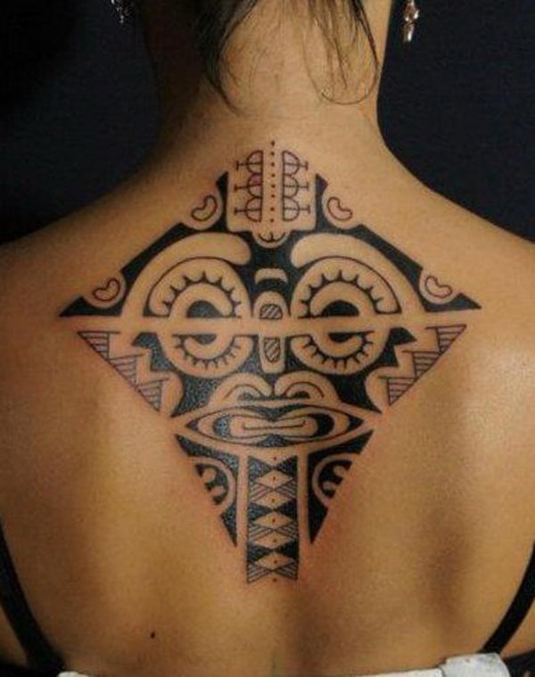 Back Tattoo inspired by Marquesan Motif