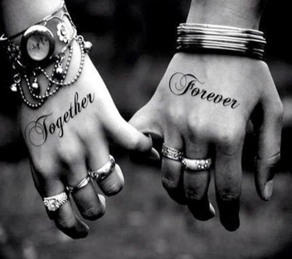 together forever couple tattoo