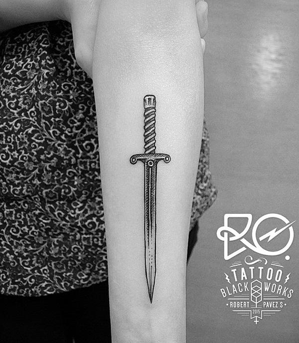 Crusaders sword for Pete. He sits like a beast….. great session. Thanks  Pete. #quillian #tattooshop #blackandgrey #tattoo#allentown… | Instagram