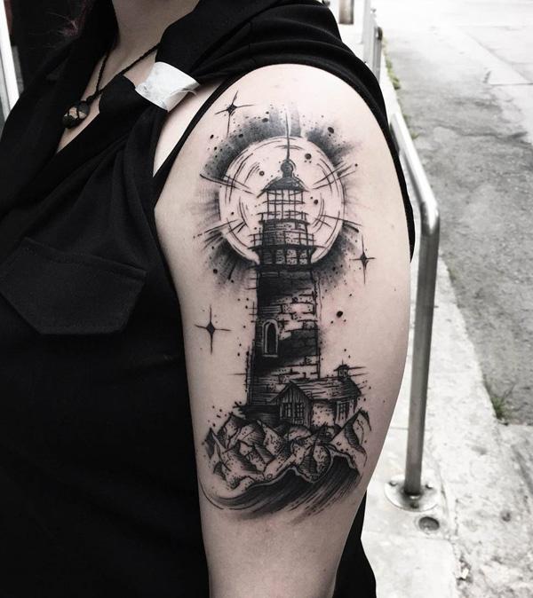 30+ Lighthouse Tattoo Ideas Cuded