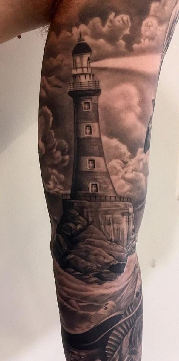 30+ Lighthouse Tattoo Ideas | Art and Design