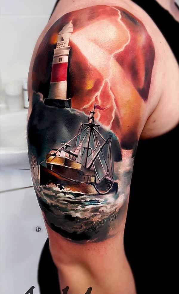 100 awesome lighthouse tattoo designs you need to see 