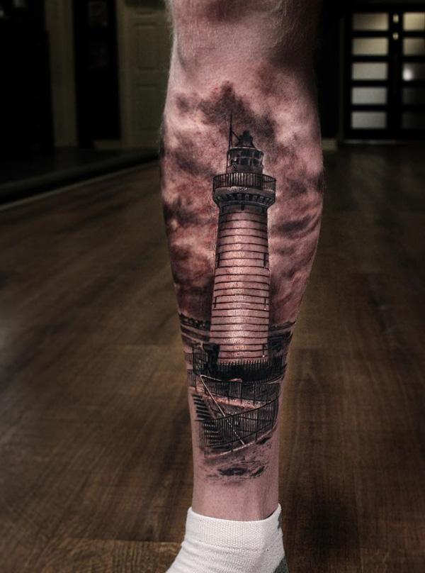30+ Lighthouse Tattoo Ideas Art and Design