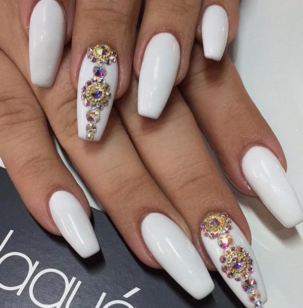 50 Rhinestone Nail Art Ideas Art and Design