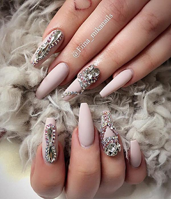 50 Rhinestone Nail Art Ideas | Art and Design