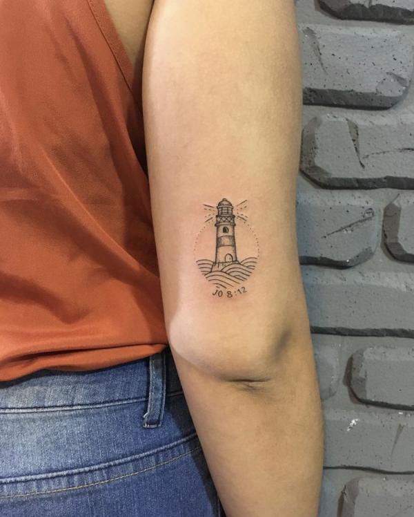 Feminine lighthouse tattoo | Lighthouse tattoo, Sailing tattoo, Tattoos